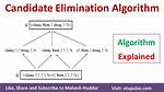 Candidate Elimination Algorithm