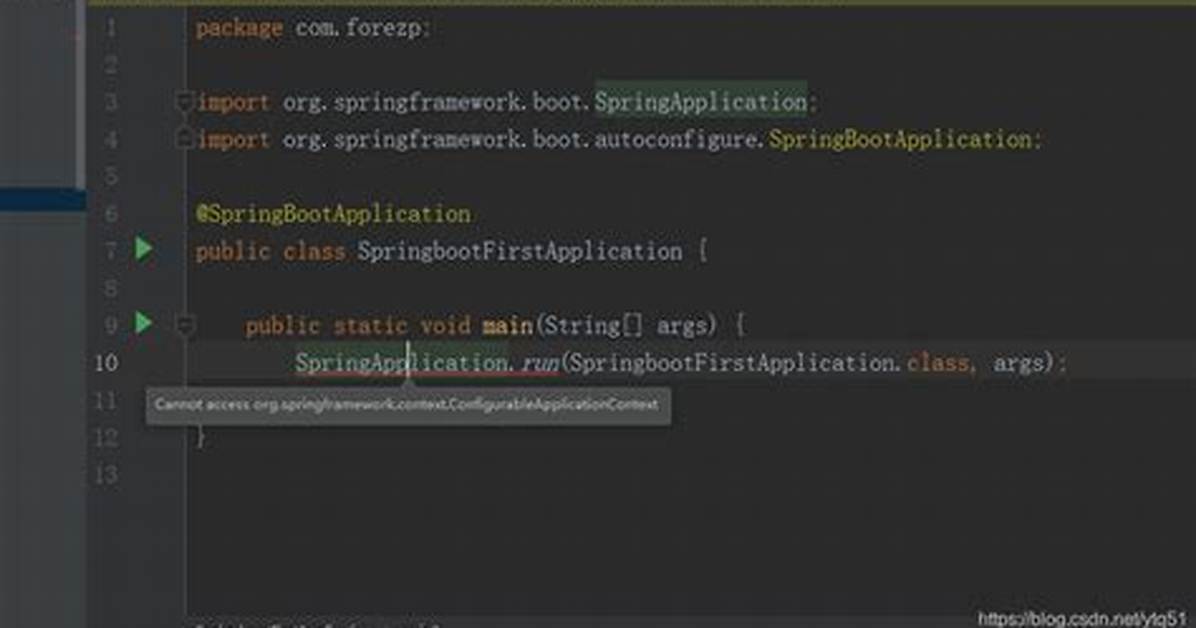 Cannot Access Org. Springframework. Context. Configurableapplicationcontext Class File