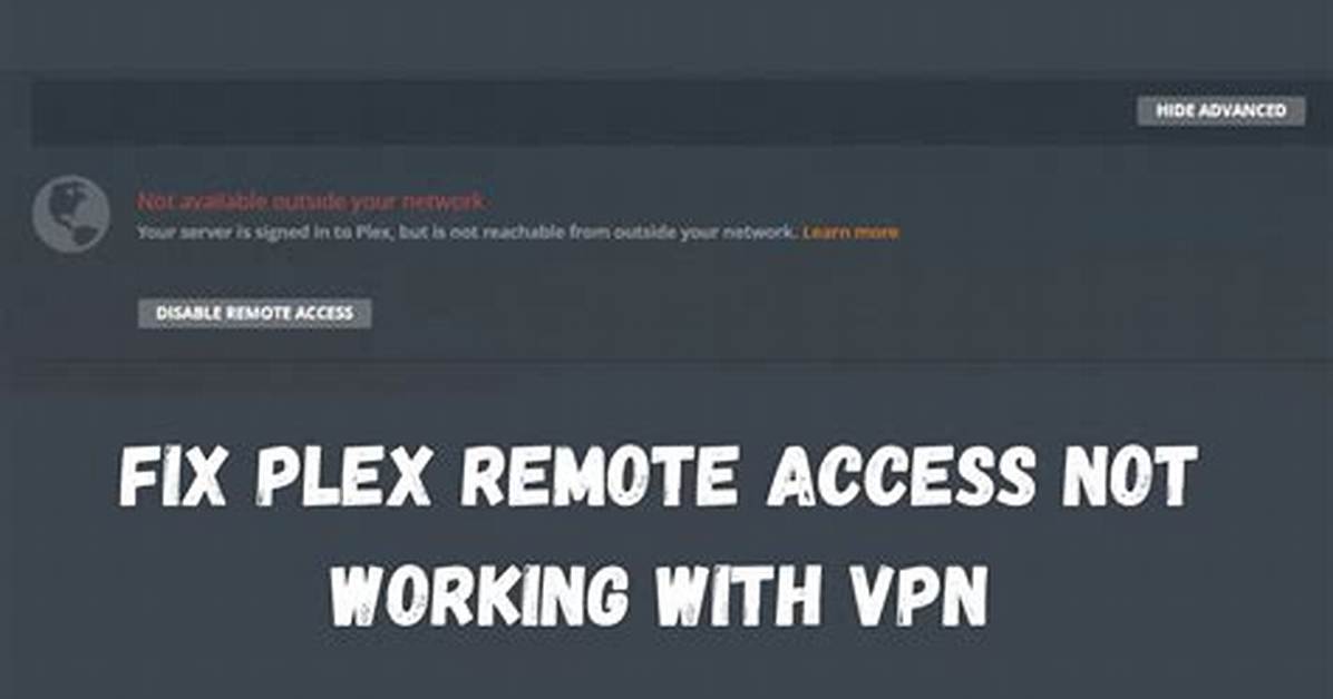 Cannot Access Plex Outside Lan