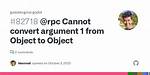 Cannot Convert Argument 1 from 'Object *' to 'Const Int