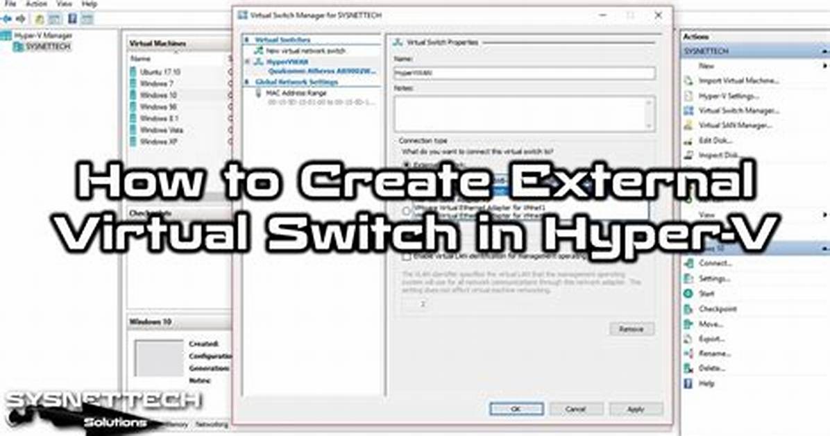 Cannot Create External Switch on Hyper-V