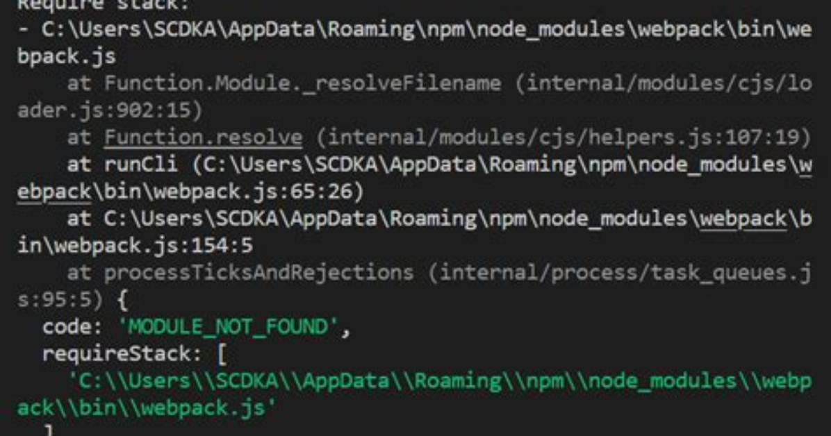 Cannot Find Module '@Nrwl/Webpack/Package. Json'