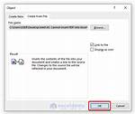 "Cannot Insert Object" Error When Inserting Pdf Files/Objects into Microsoft Excel
