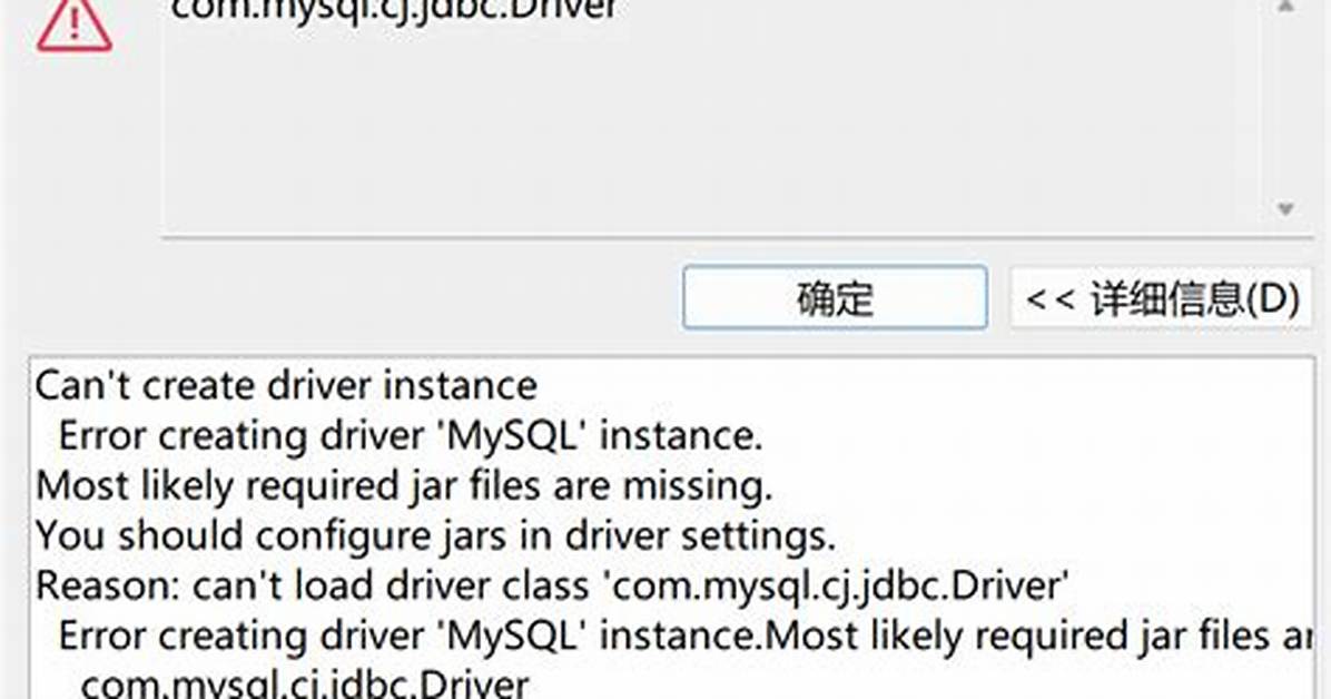 Cannot Load Driver Class: Com. Mysql. Jdbc. Driver Spring