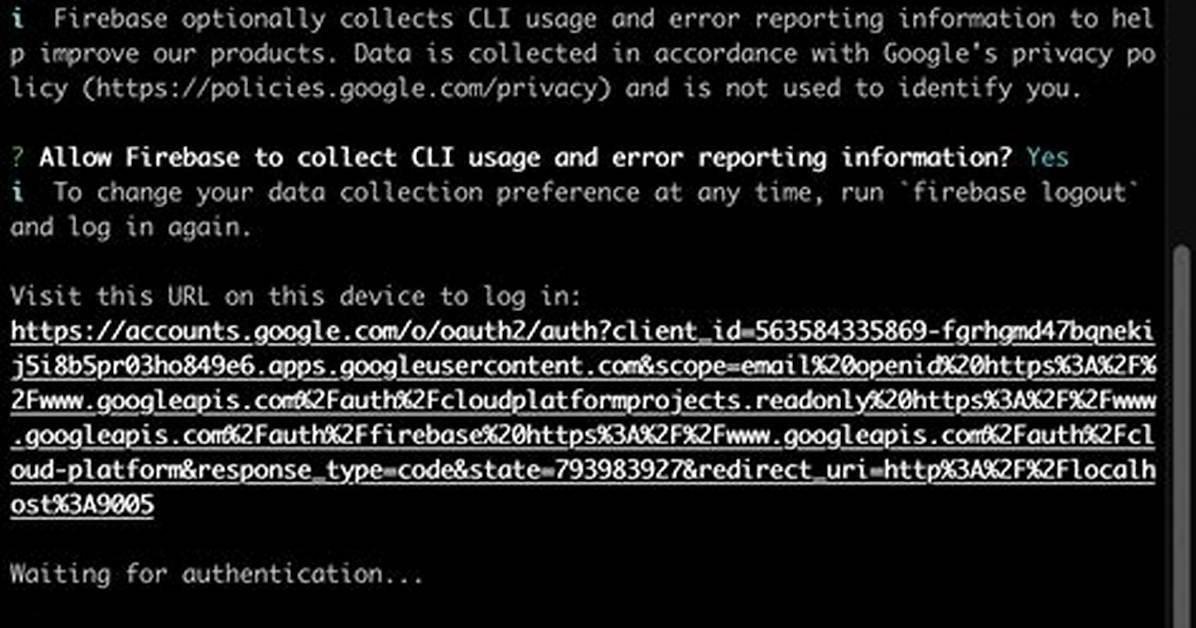 Cannot Login with the Firebase Cli