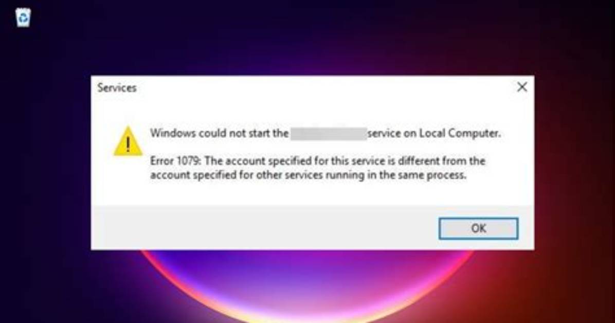 Cannot Start Service on Computer '.'
