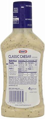 Carbs in Caesar Dressing