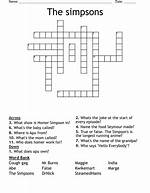 Cartoon Mouse on the Simpsons Crossword Clue