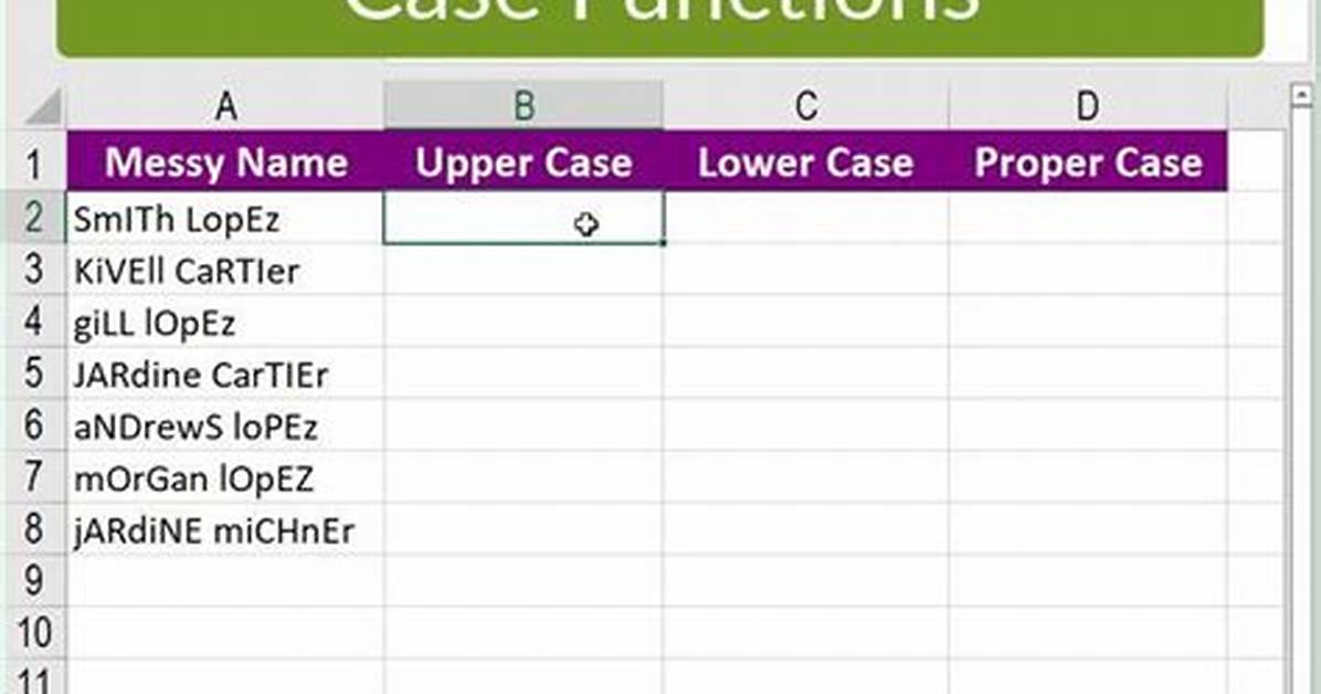 Case Function Equivalent in Excel