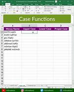 Case Function Equivalent in Excel