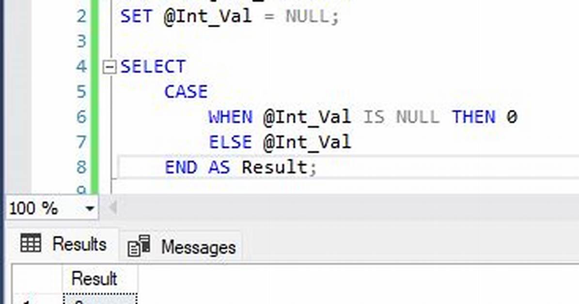 Case Function with Is Null