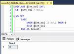 Case Function with Is Null