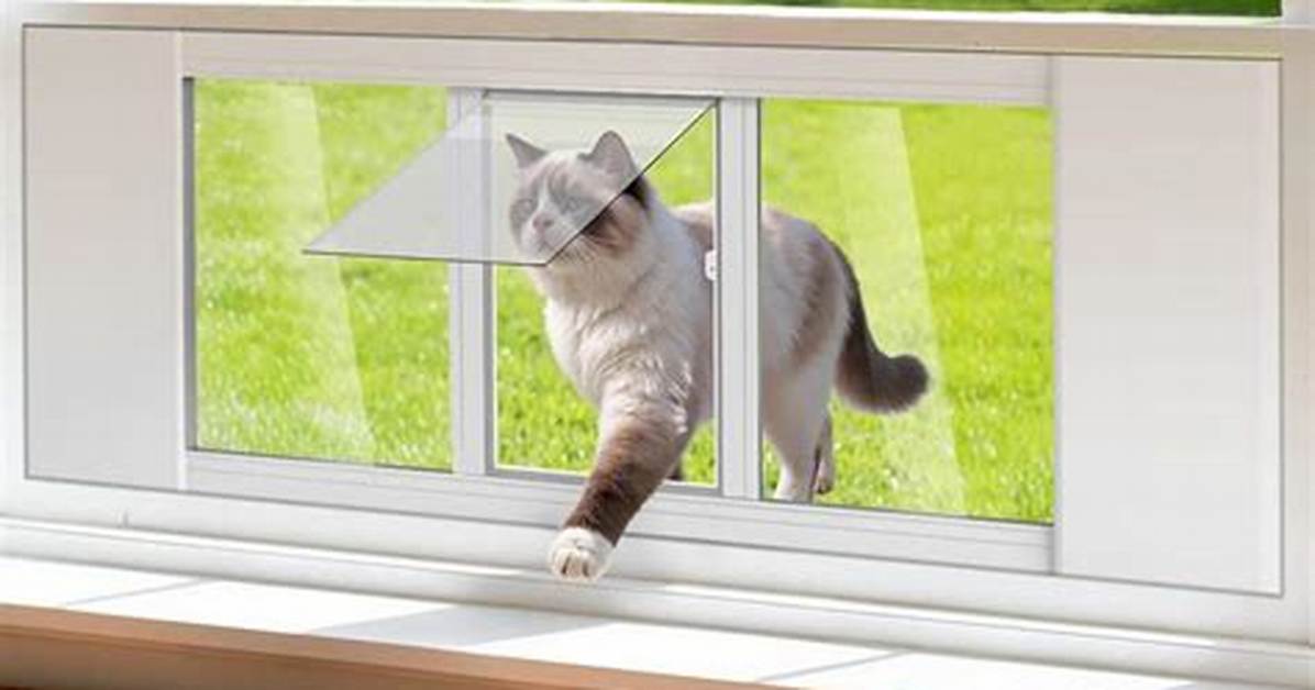 Cat Door Window Insert