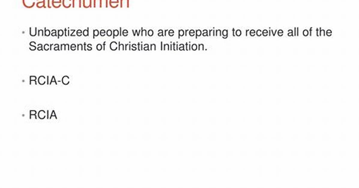 Catechumen Definition