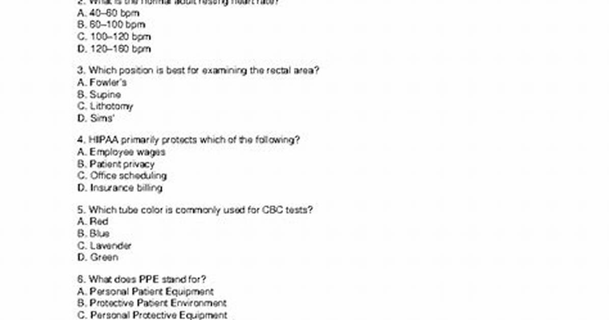 Ccma Practice Test