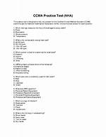 Ccma Practice Test