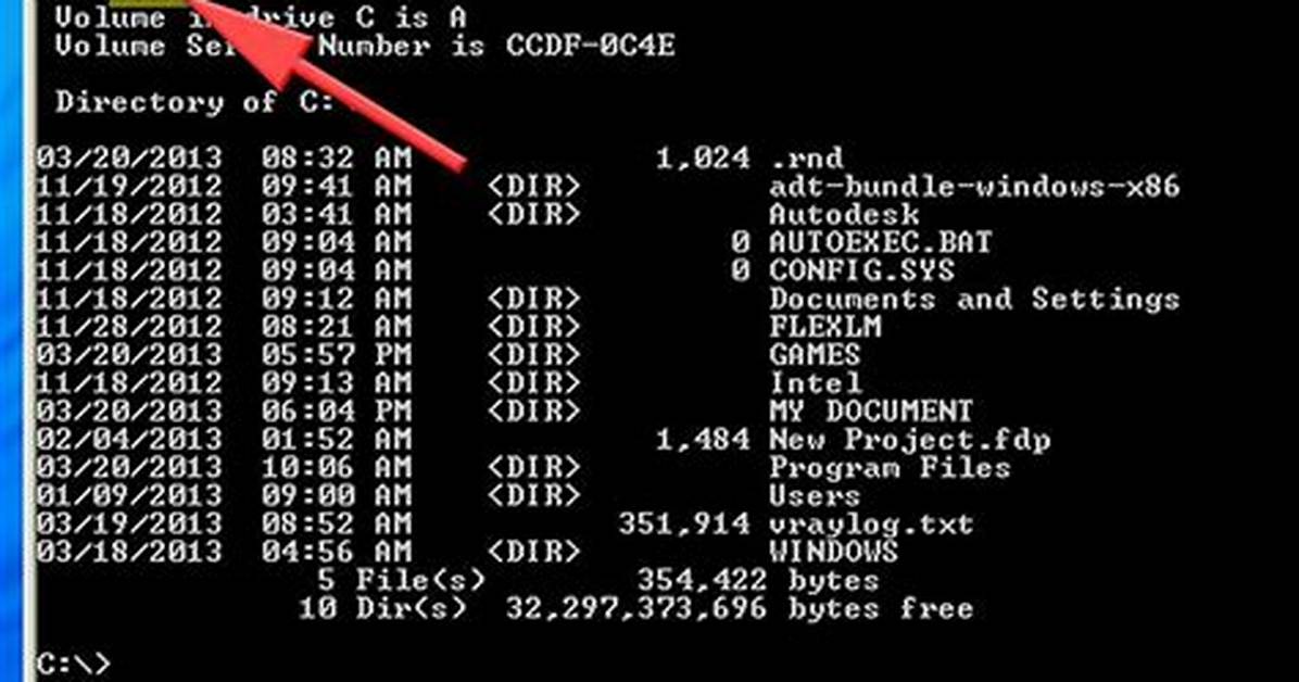 Cd\ Command Line in Ms Dos