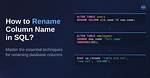 Change Column Name in Sql