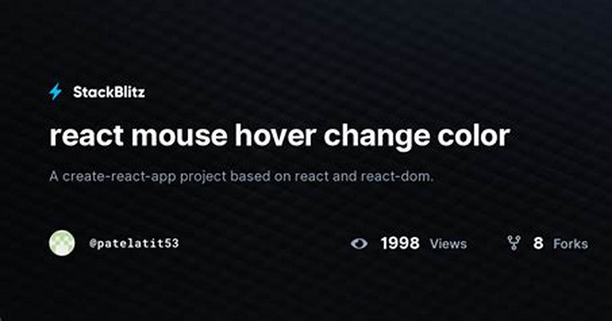Change Inline Color on Mouseover (React)