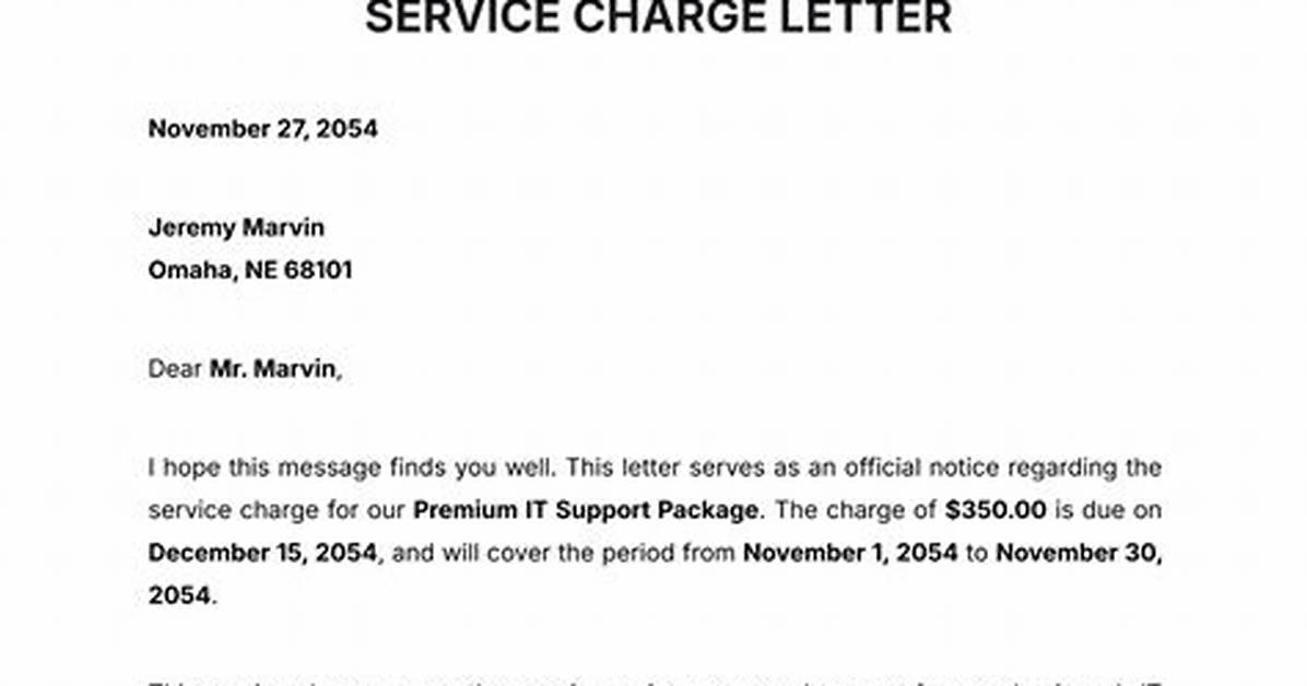 Charge for Services Rendered