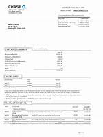 Chase Bank Statement