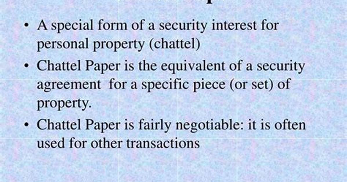 Chattel Paper