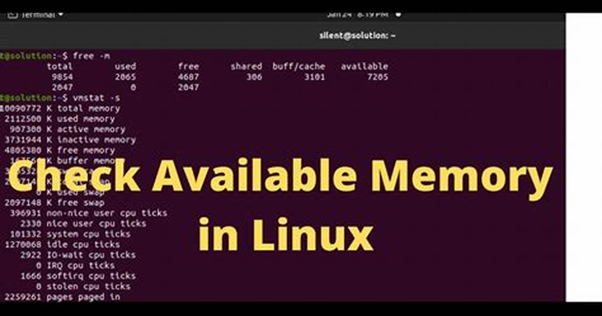Check Available Memory in Linux
