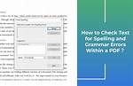 Check for Errors in Written Text