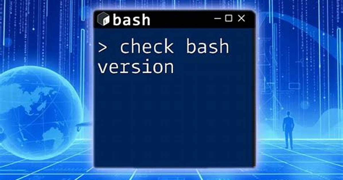 Check If Bash Version Is >= Given Version Number