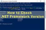 Check Net Framework Version