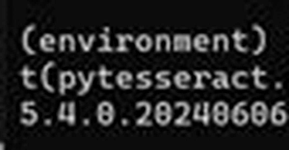 Check Pytesseract Version Using Python