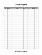 Check Register Template