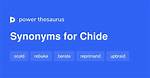 Chide Synonym