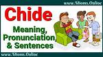 Chided Meaning