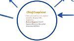 Chief Complaint Definition