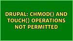 Chmod: Operation Not Permitted