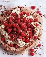 Chocolate Raspberry Pavlova Stack