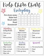 Chore Chart for Kids