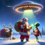 Christmas Santa Claus Alien War