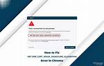 Chrome Net: :Err_Cert_Weak_Signature_Algorithm Error on Windows