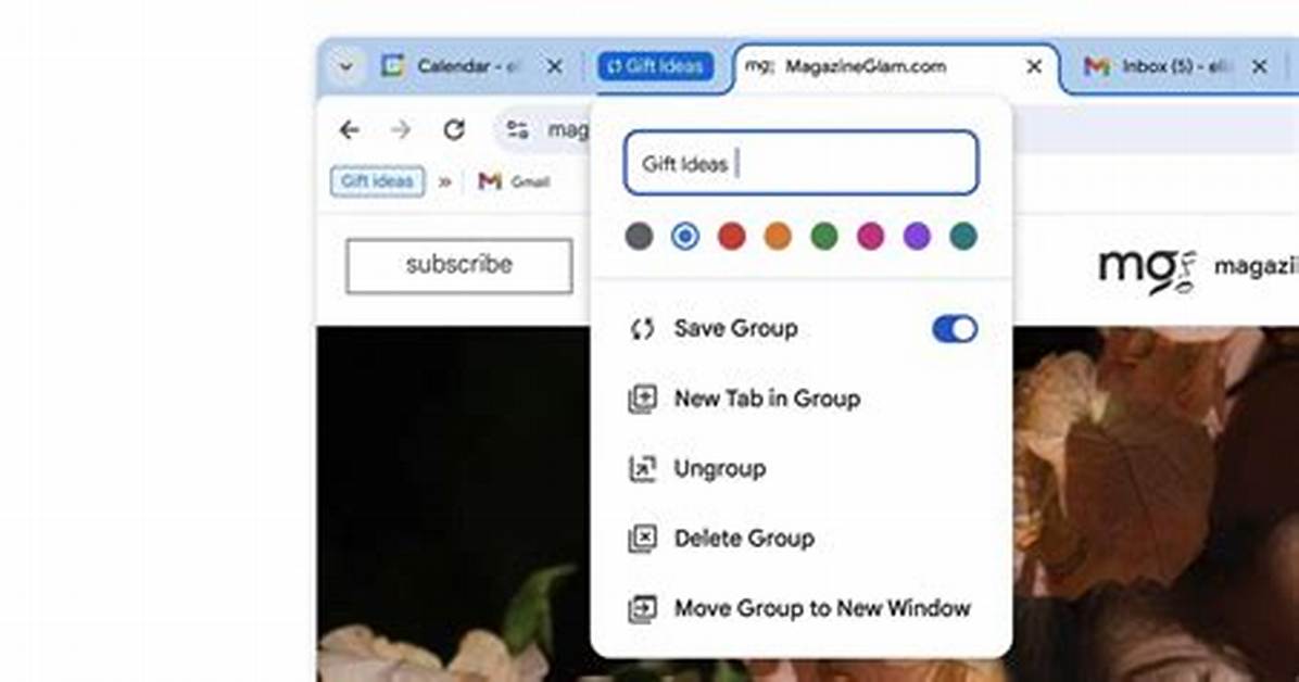 Chrome Tab Group Migration/Sync