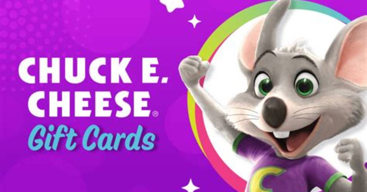 Chuck E Cheese Card