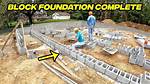 Cinder Block Foundation