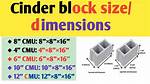 Cinder Block Size