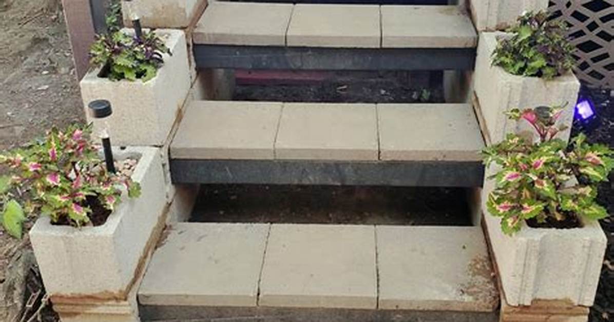 Cinder Block Steps