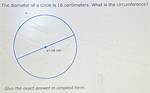 Circle Diameter = 16
