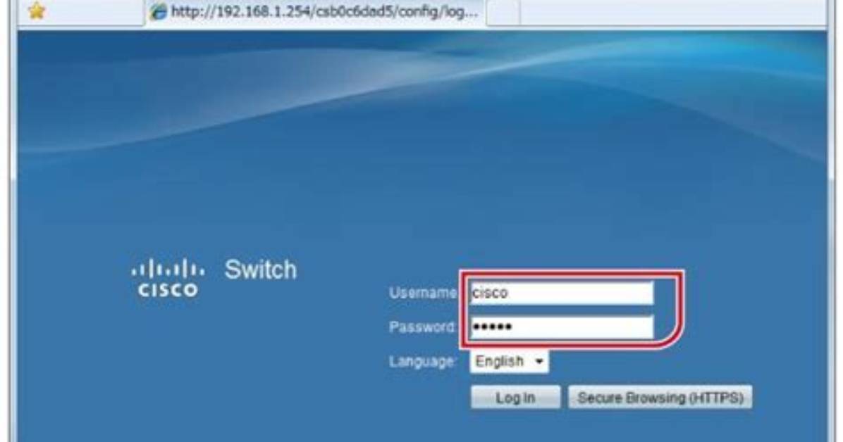 Cisco Switch Default Password