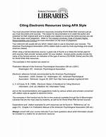 Citing Electronic Resources