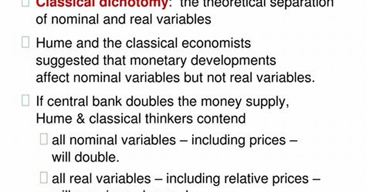 Classical Dichotomy