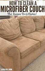 Clean Microfiber Couch